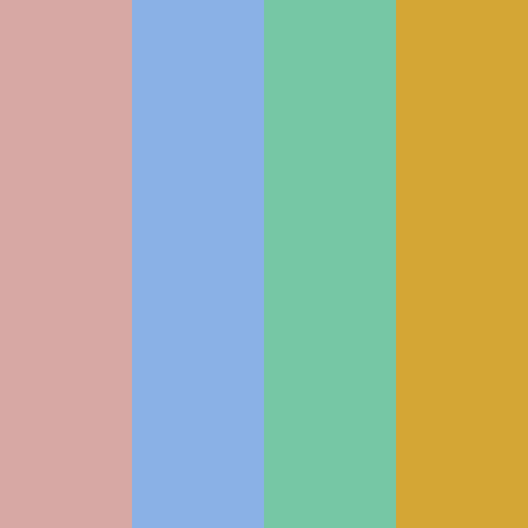 Download colorful garden color palette PNG image (square)