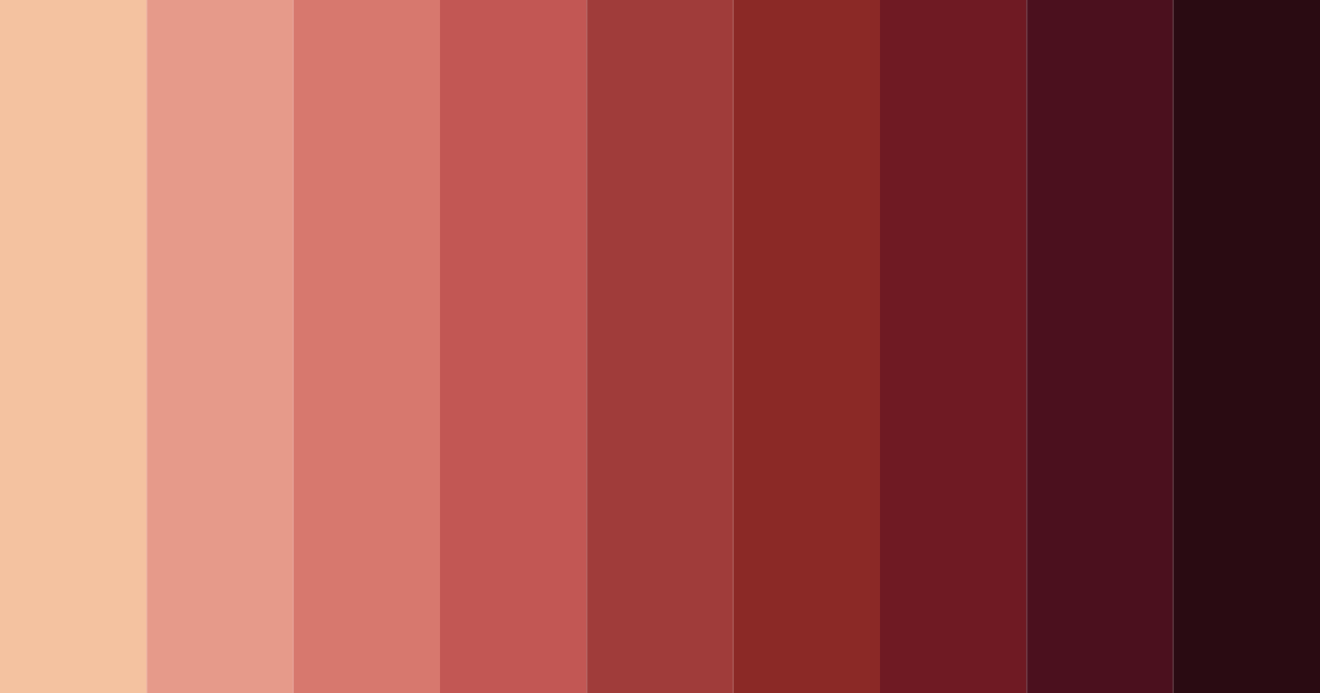 Download brown and red elegance color palette PNG image (landscape)