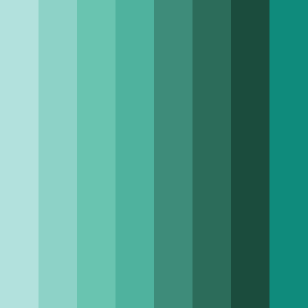 Download tropical serenity color palette PNG image (square)