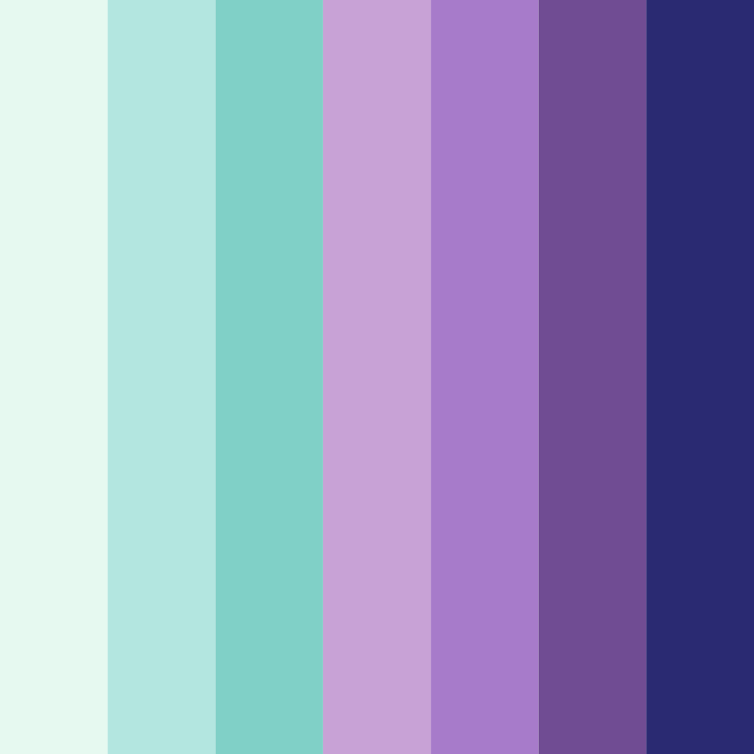 Download emerald dream color palette PNG image (square)
