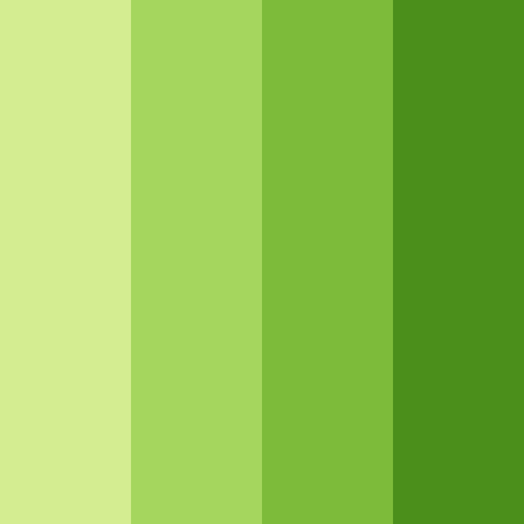 Download lime green shades color palette PNG image (square)