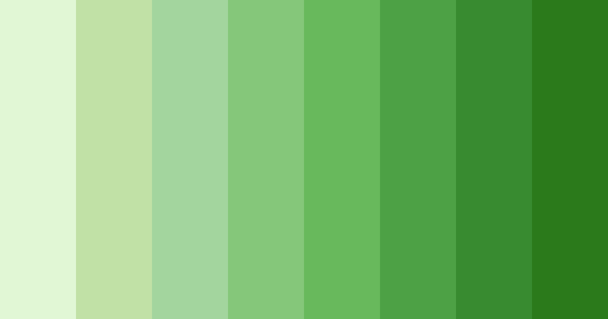 Download lime green serenity color palette PNG image (landscape)