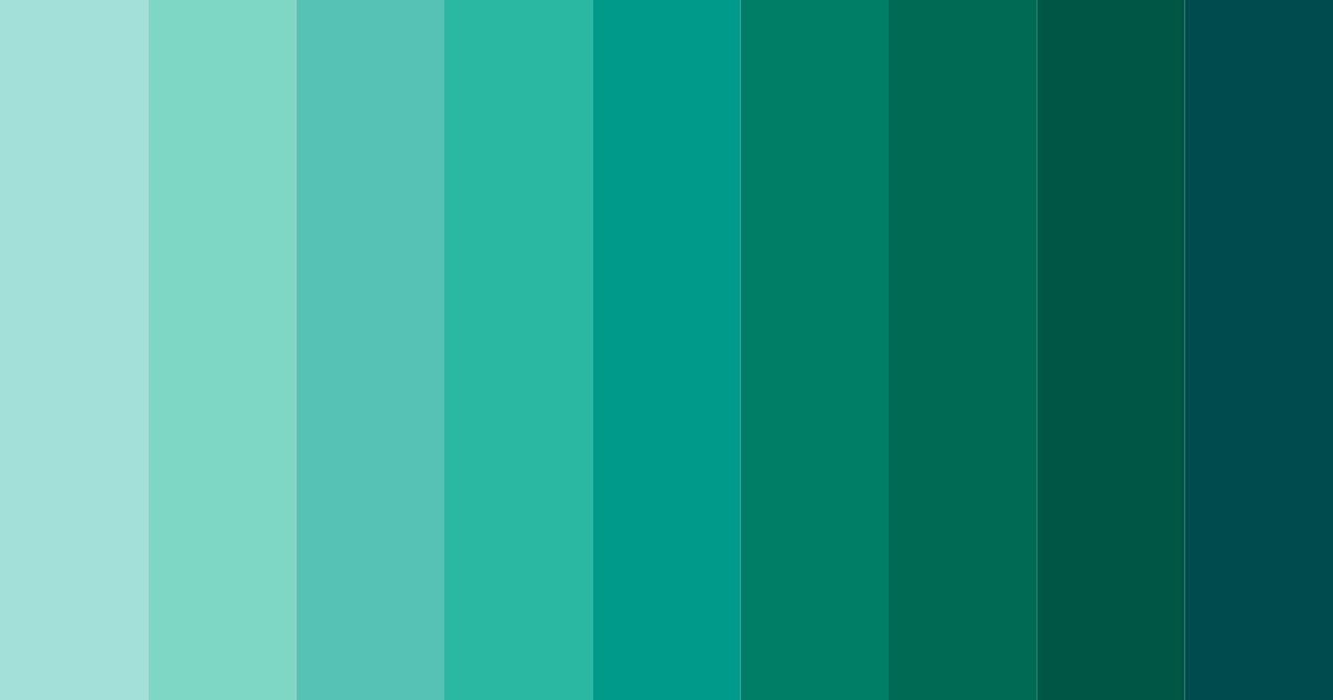 Download emerald green bliss color palette PNG image (landscape)