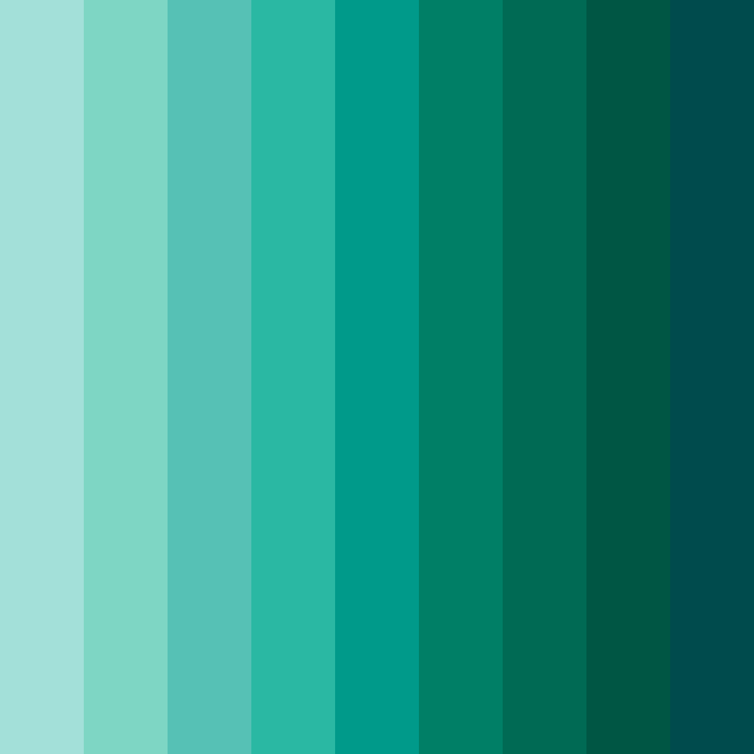 Download emerald green bliss color palette PNG image (square)