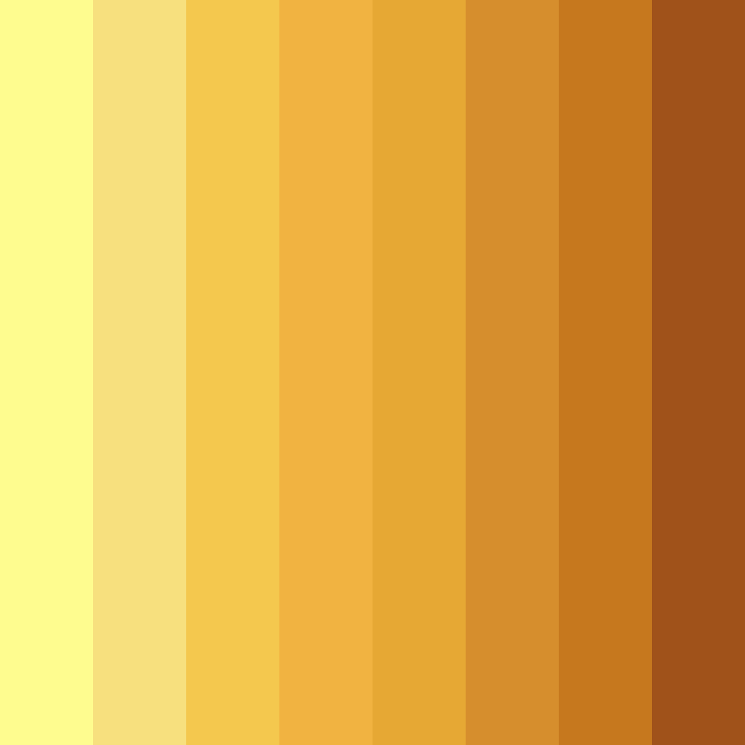 Download bright lemon yellow color palette PNG image (square)