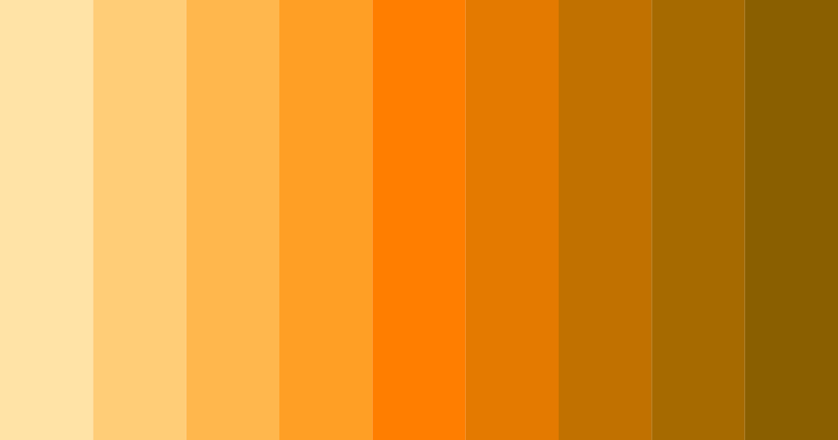 Download orange sunrise color palette PNG image (landscape)