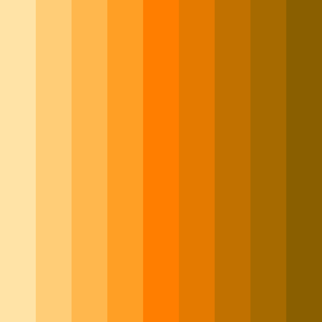 Download orange sunrise color palette PNG image (square)