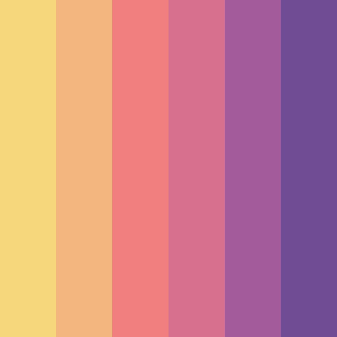 Download nostalgic reverie color palette PNG image (square)