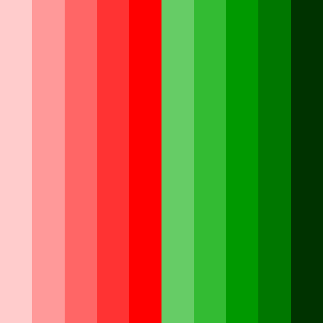 Download red to green harmony color palette PNG image (square)