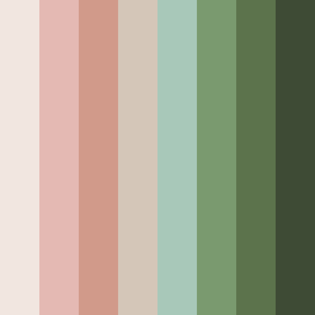 Download earthy whispers color palette PNG image (square)
