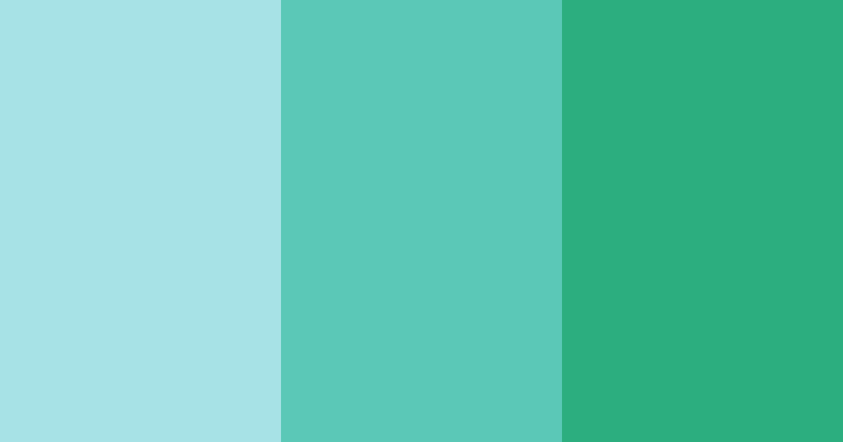 Download azure mist and fresh greens color palette PNG image (landscape)