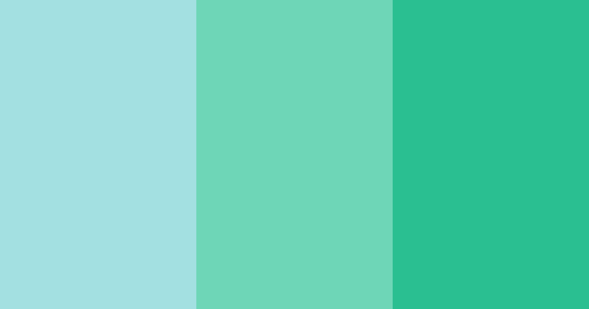 Download turquoise freshness color palette PNG image (landscape)