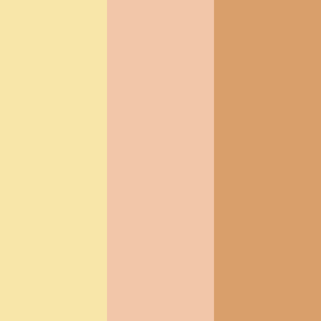 Download golden peach color palette PNG image (square)