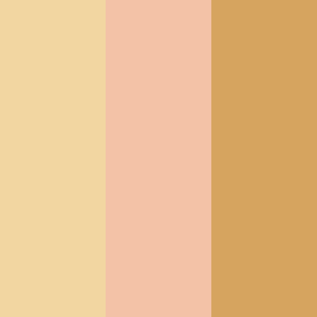 Download honeyed peaches color palette PNG image (square)