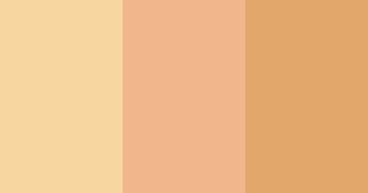 Download honeyed peaches color palette PNG image (landscape)