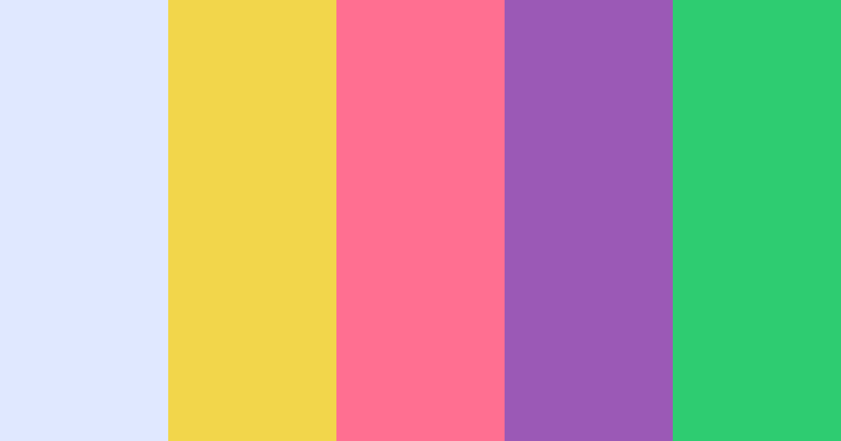 Download vibrant harmony color palette PNG image (landscape)