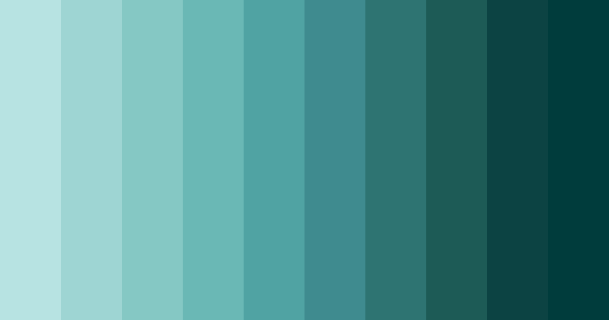 Download teal ghosts color palette PNG image (landscape)