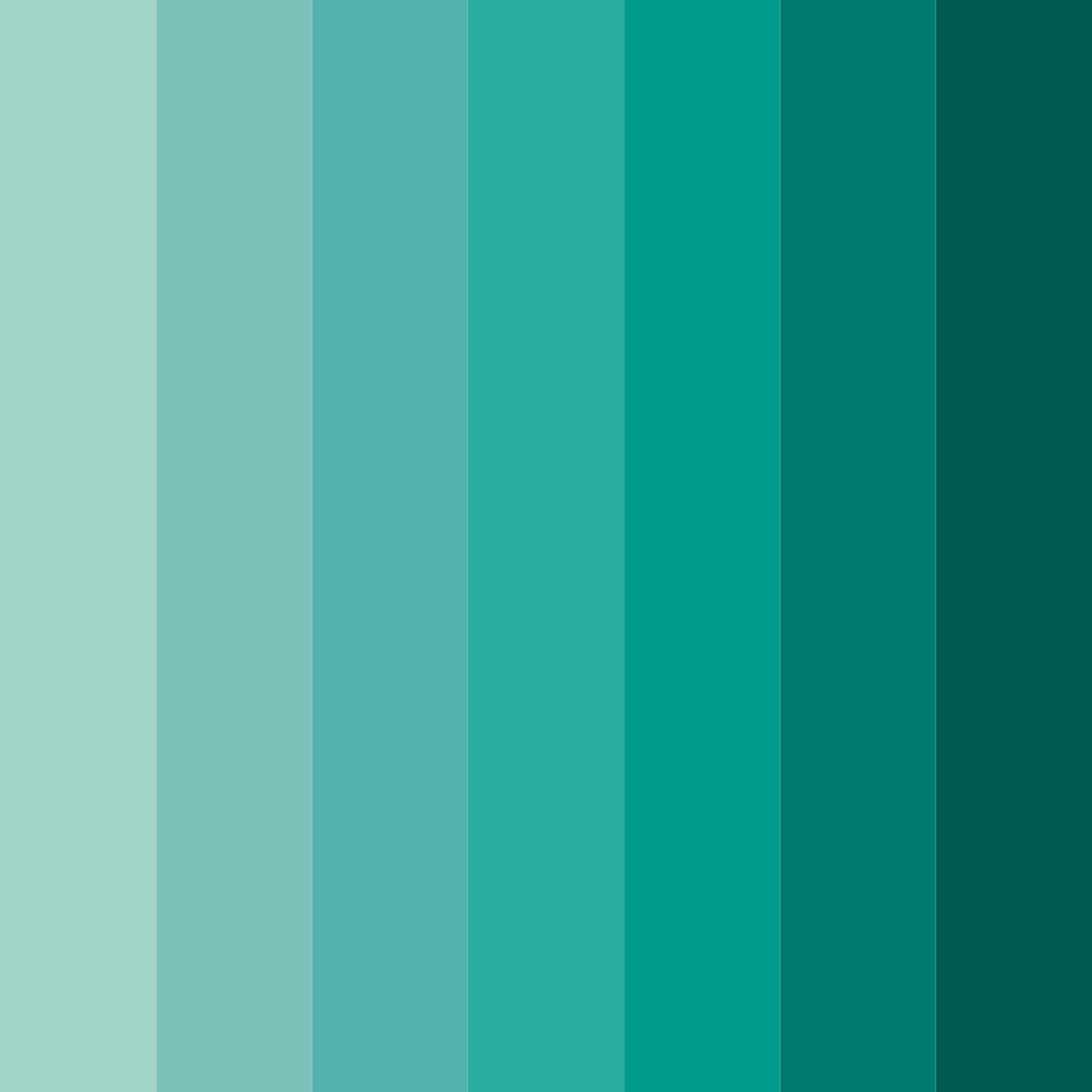 Download tropical serenity color palette PNG image (square)