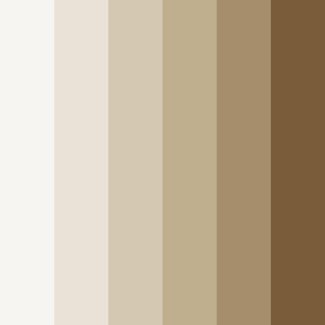 Download shades of beige color palette PNG image (square)
