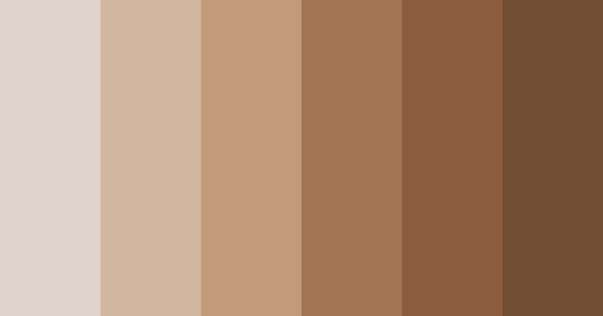 Download warm brown color palette PNG image (landscape)