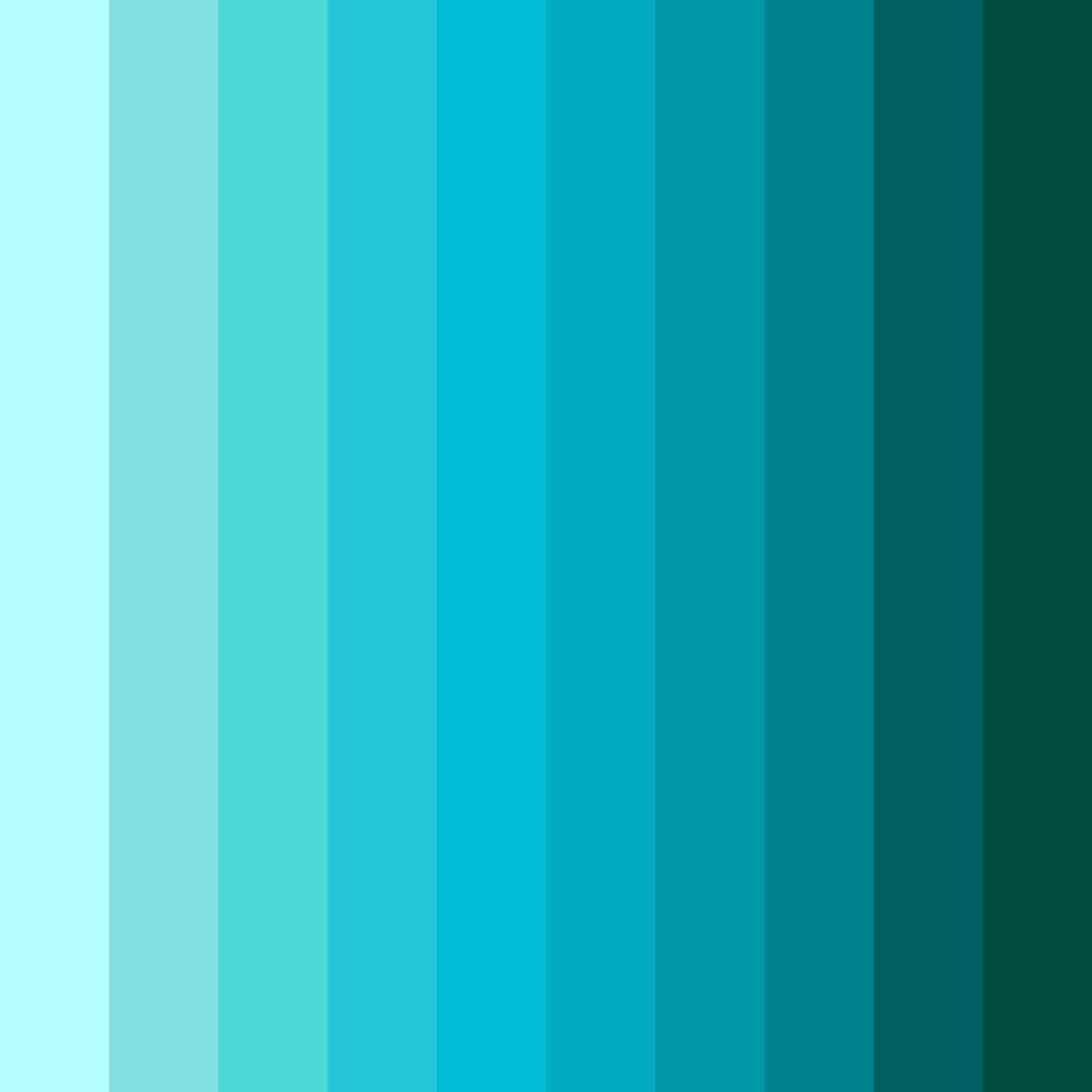 Download bright cyan color palette PNG image (square)