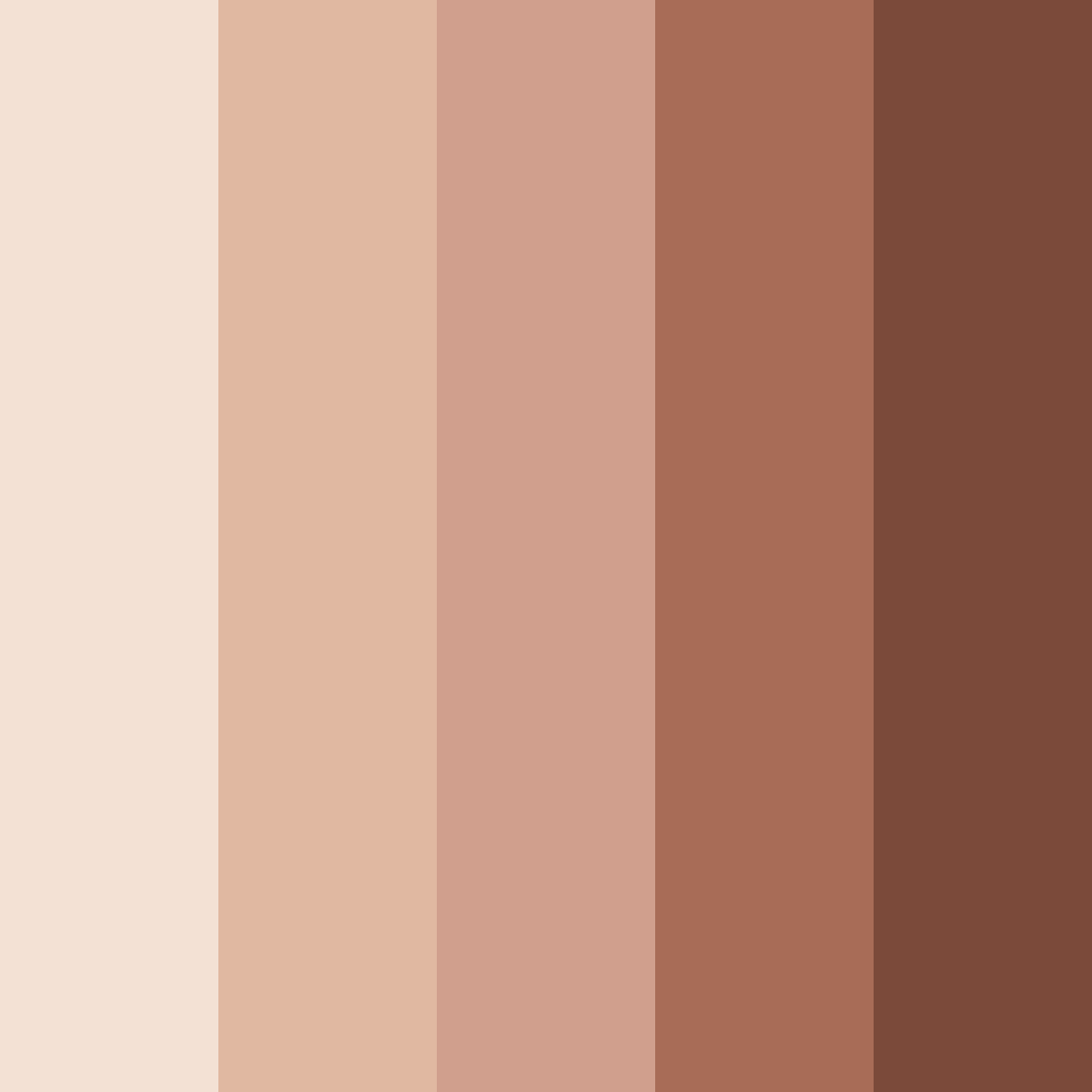 Download warm beige color palette PNG image (square)