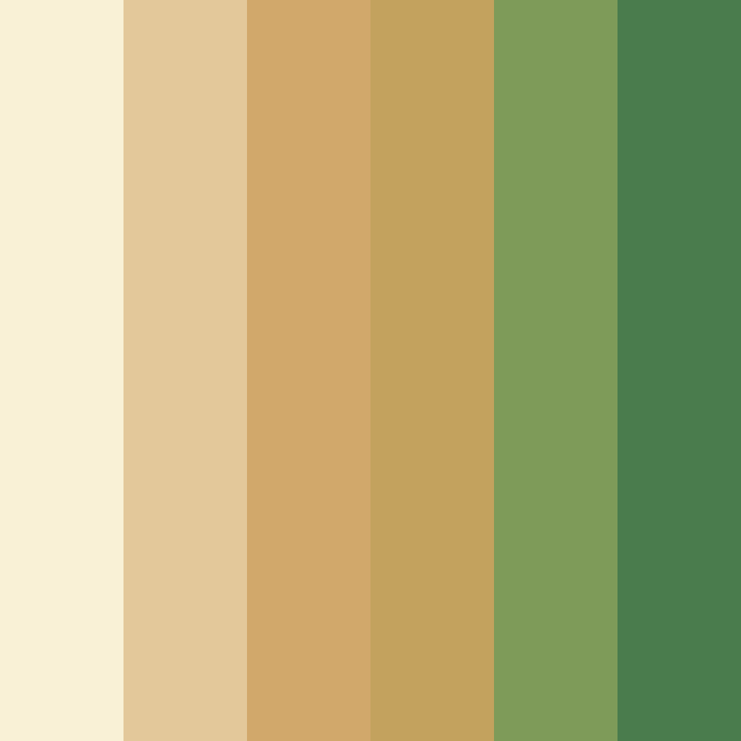 Download gilded forest dreams color palette PNG image (square)