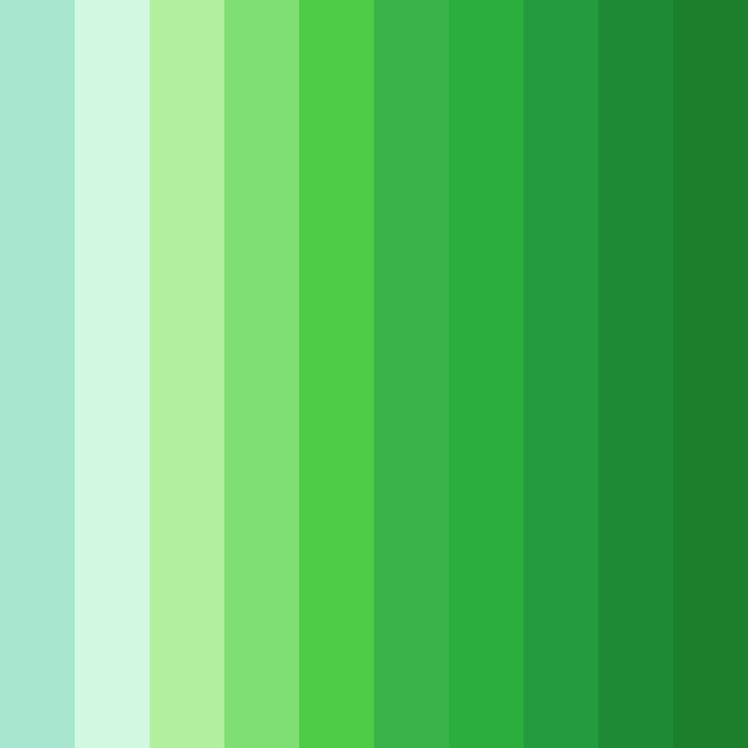 Download emerald green garden color palette PNG image (square)