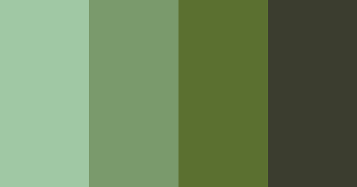Download dark green earth color palette PNG image (landscape)