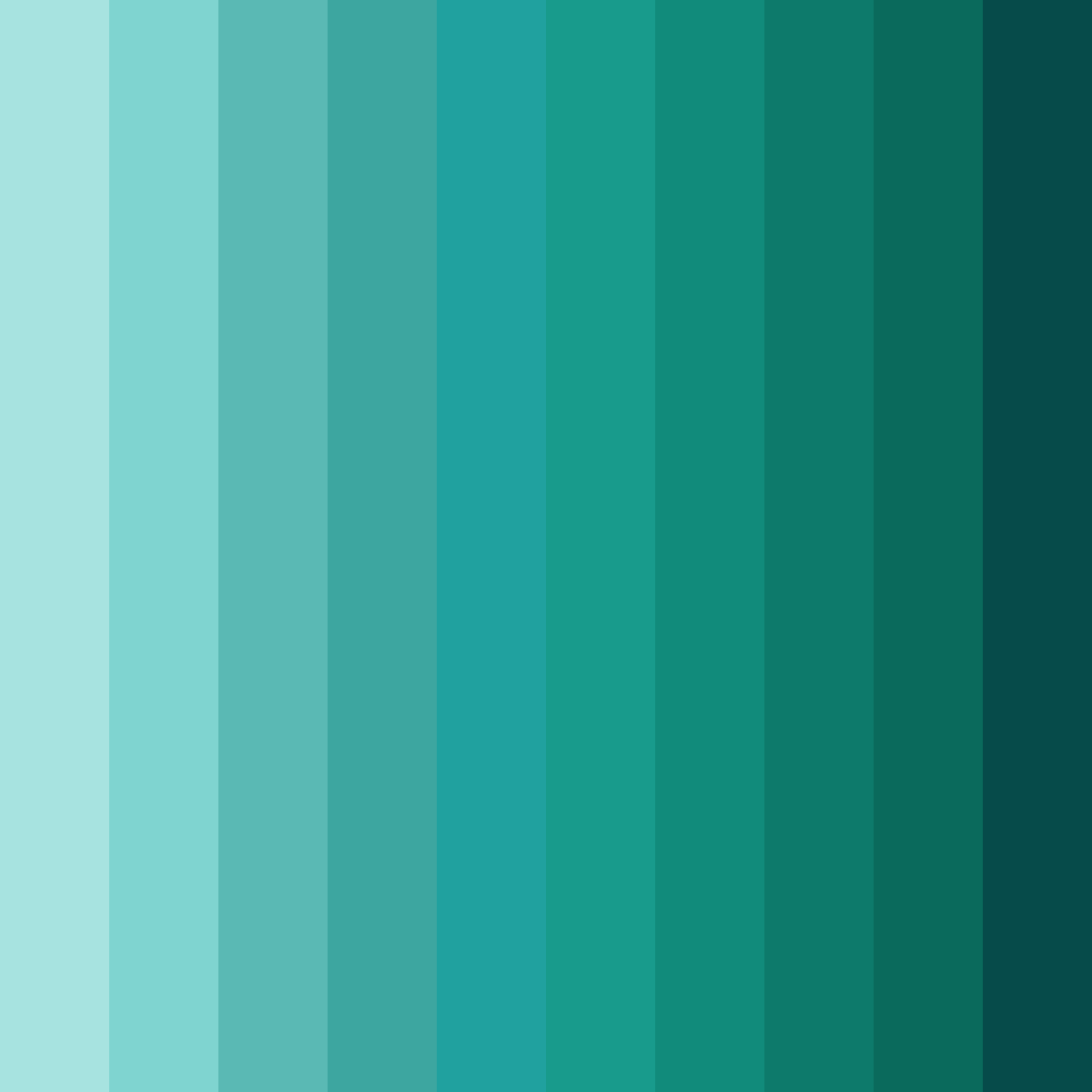 Download light blue green color palette PNG image (square)
