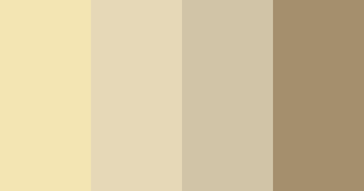 Download golden cream embrace color palette PNG image (landscape)