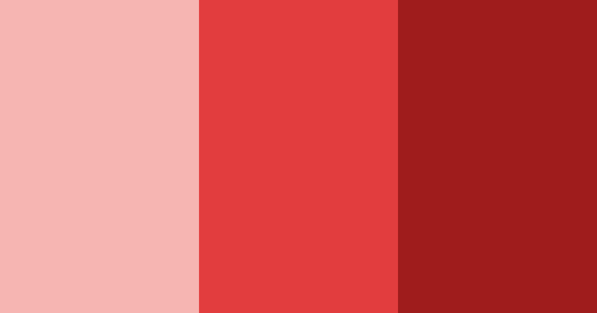 Download retro red color palette PNG image (landscape)