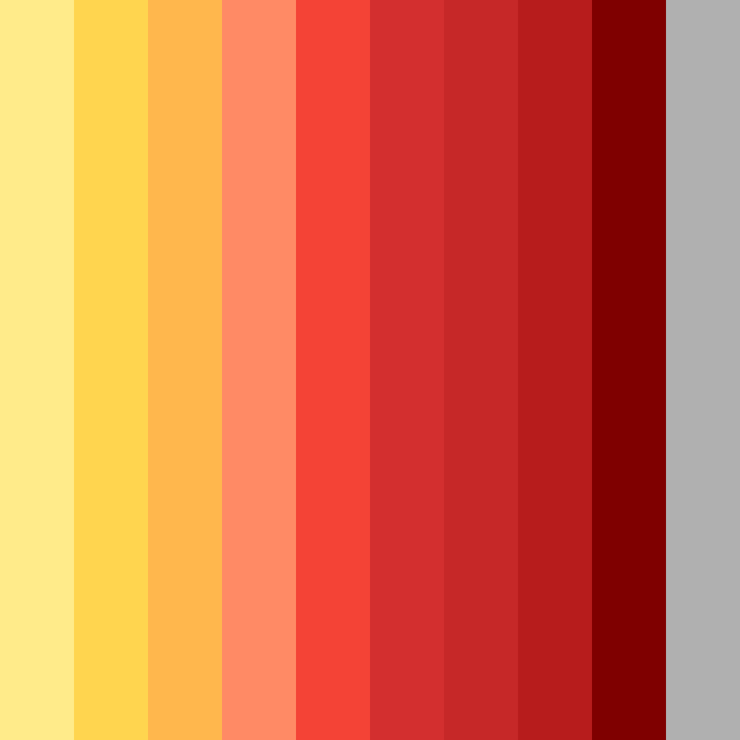 Download crimson sunrise color palette PNG image (square)