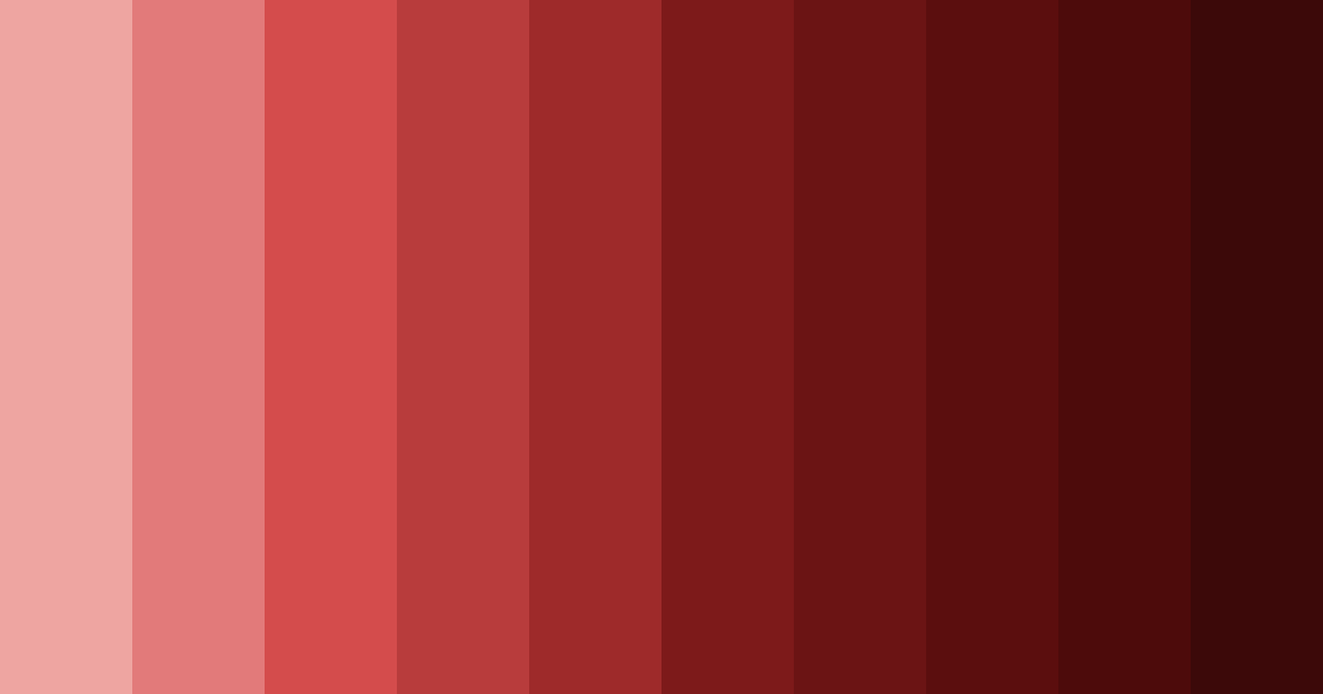 Download brick red shades color palette PNG image (landscape)