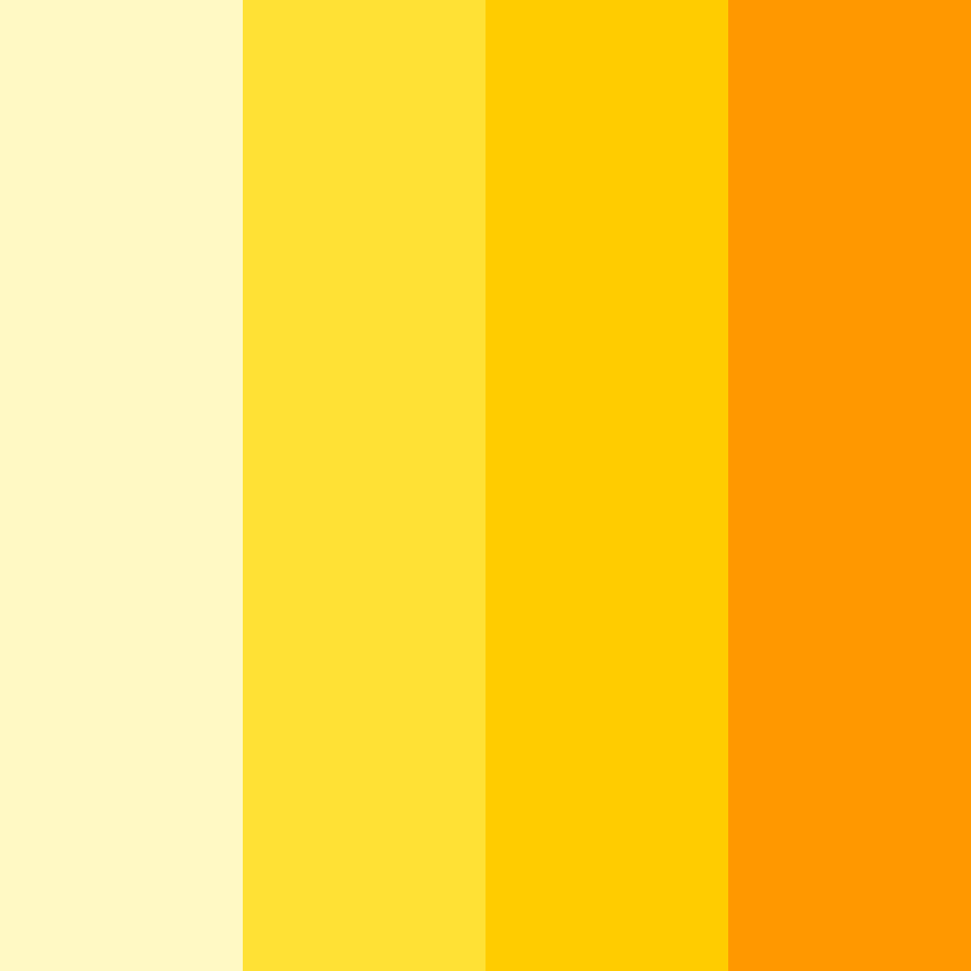 Download bright yellow color palette PNG image (square)