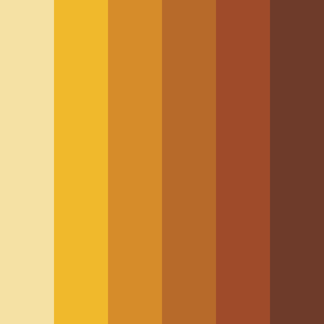 Download warm yellow color palette PNG image (square)