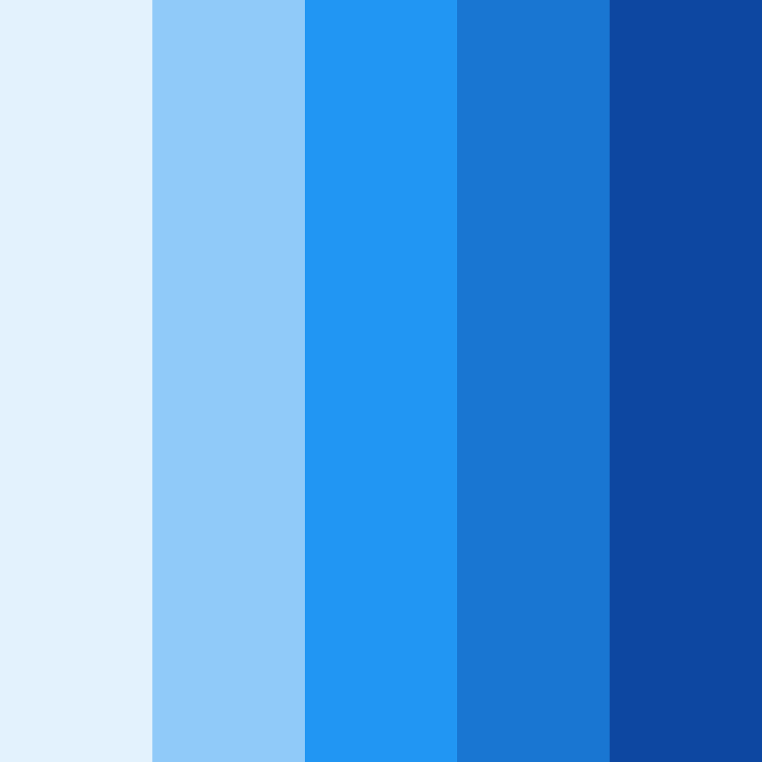 Download majestic azure color palette PNG image (square)