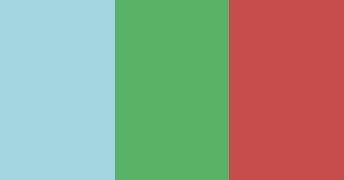 Download teal green red color palette PNG image (landscape)