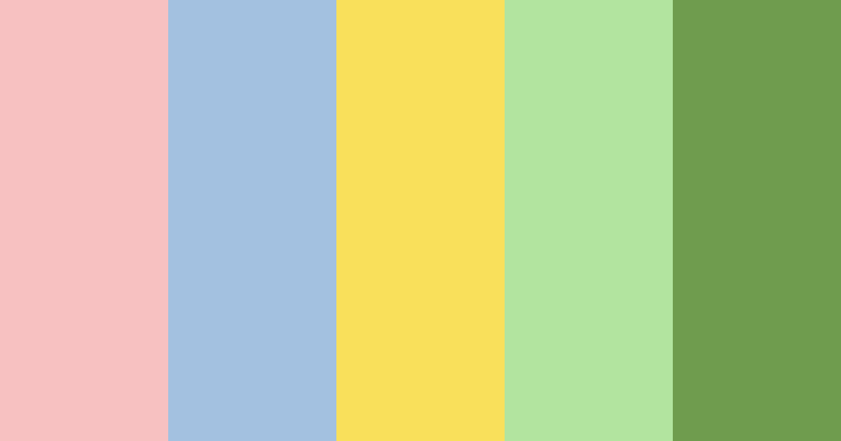 Download colorful spring color palette PNG image (landscape)