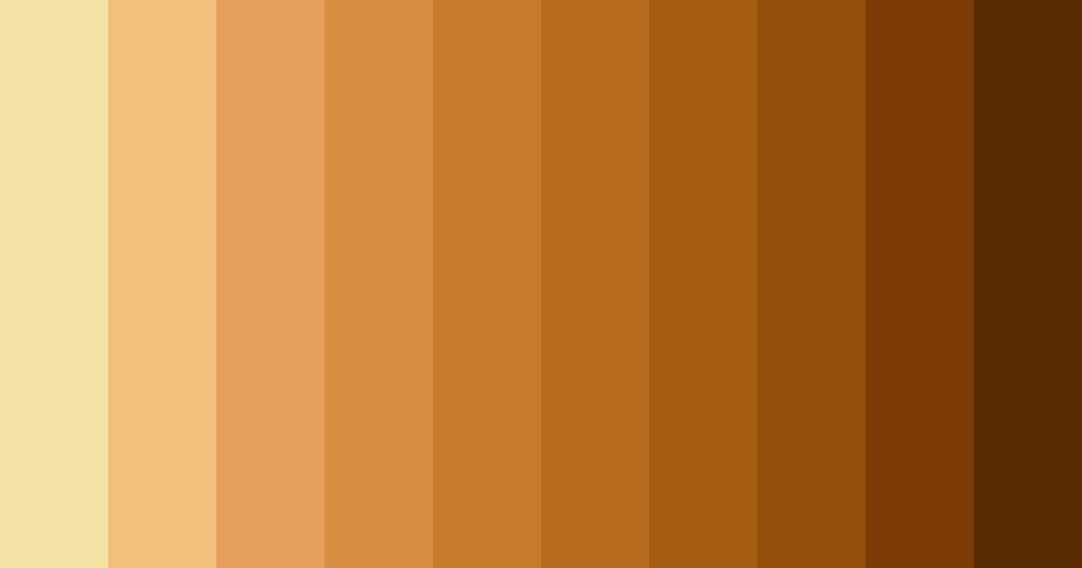 Download brown summer color palette PNG image (landscape)