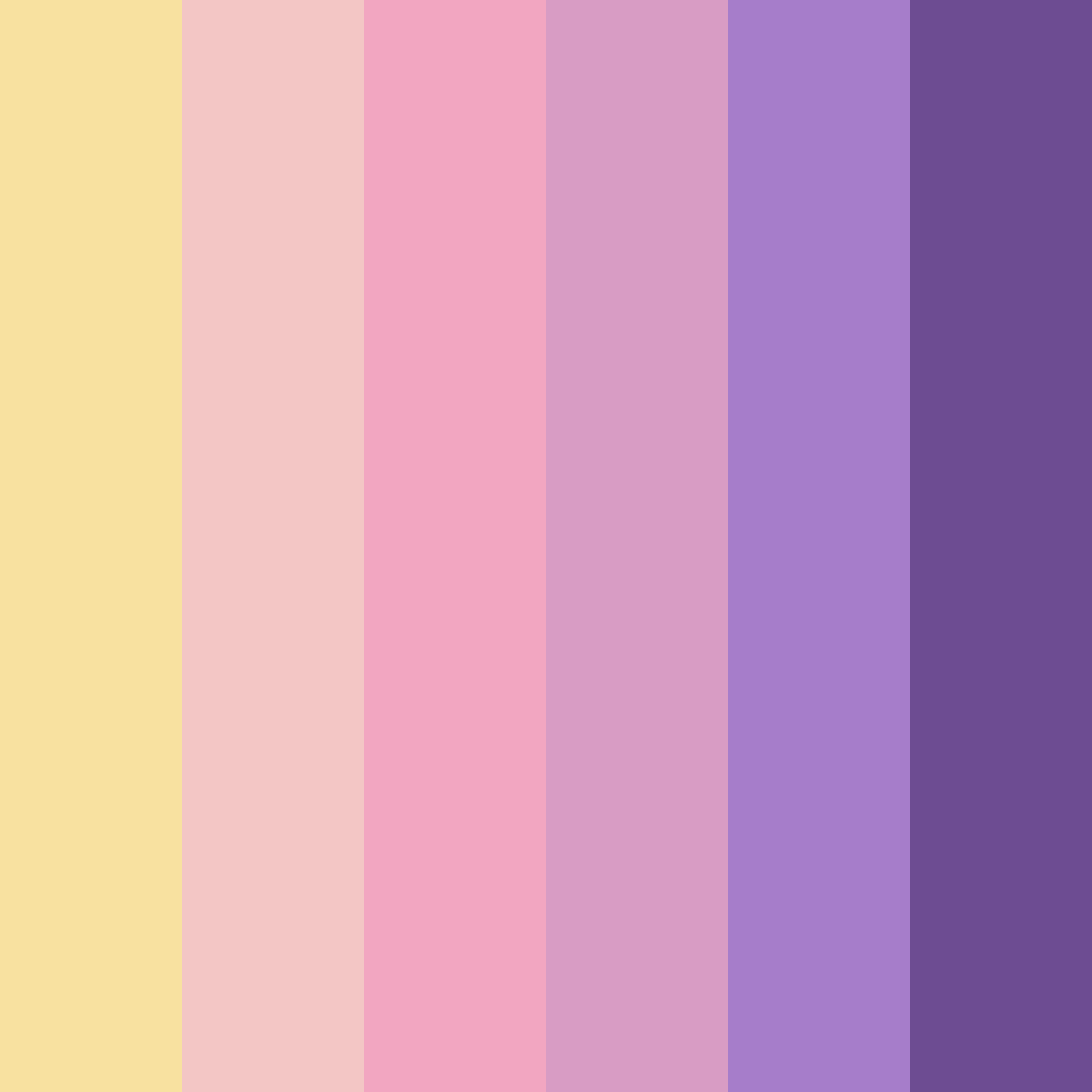 Download pink spring color palette PNG image (square)