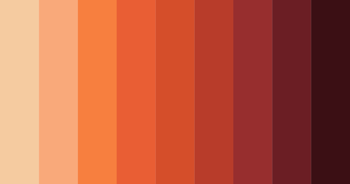Download sunset orange color palette PNG image (landscape)