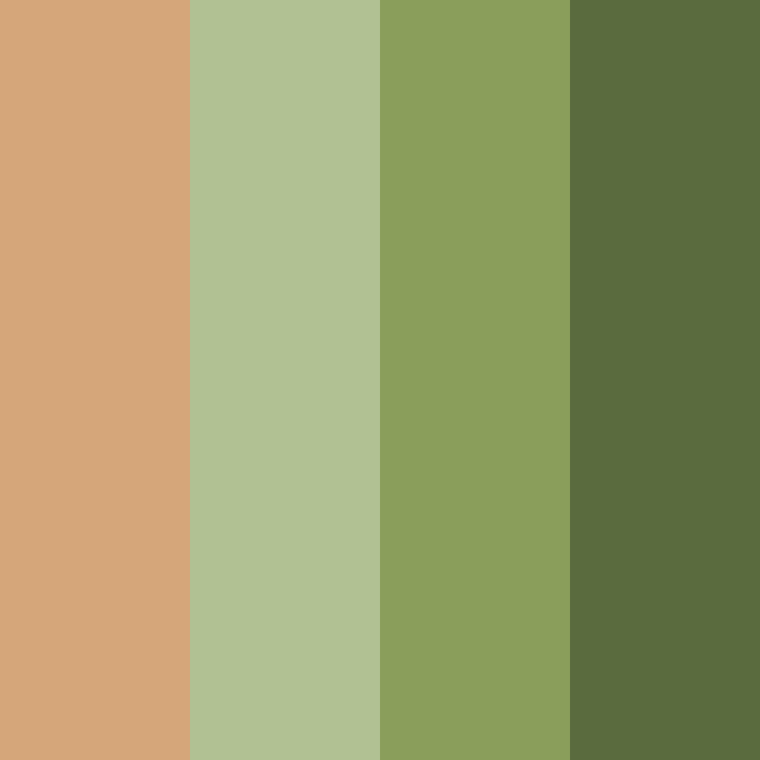 Download green meat color palette PNG image (square)