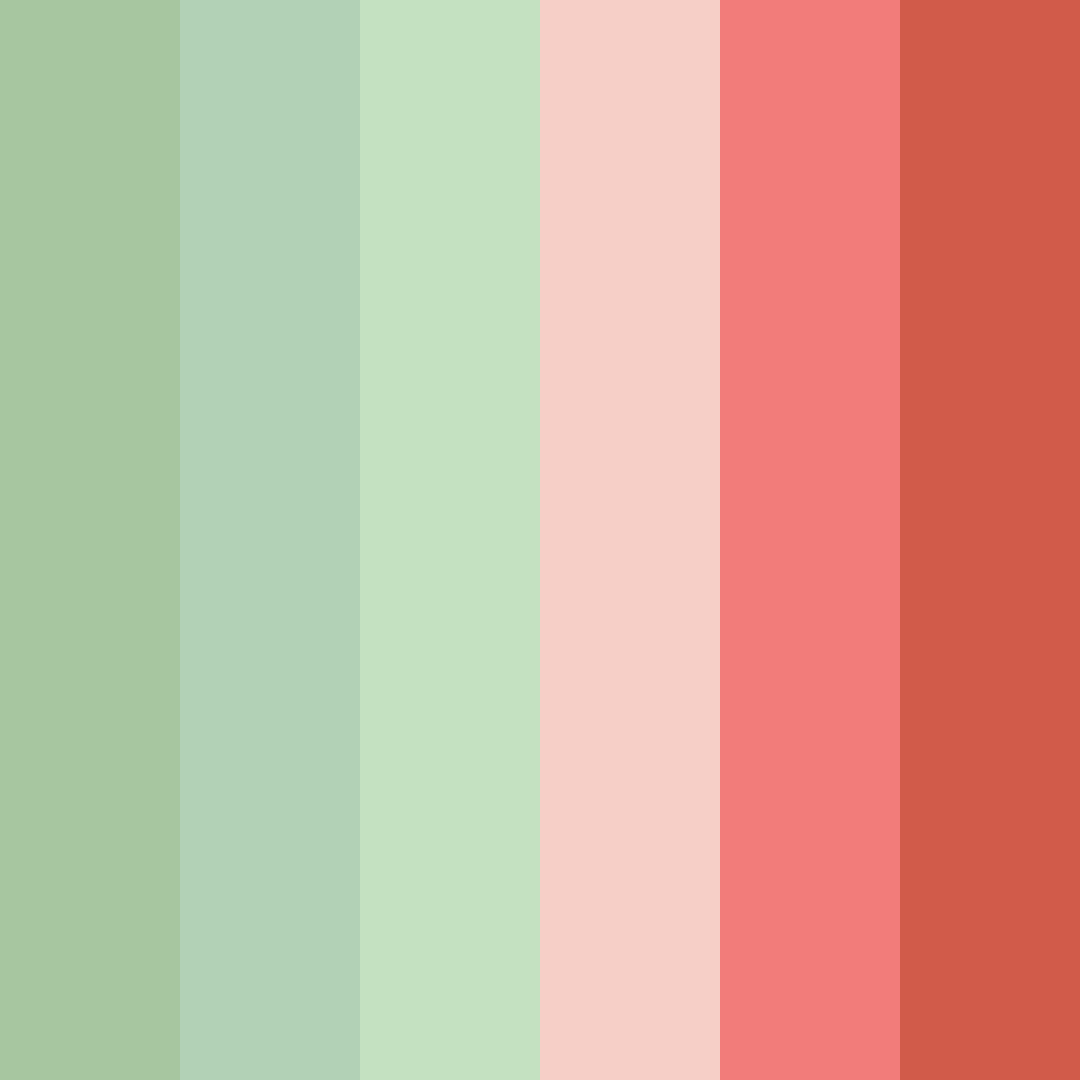 Download seaside serenade color palette PNG image (square)