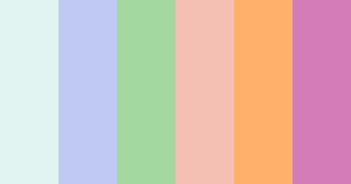 Download dreamy blossom color palette PNG image (landscape)