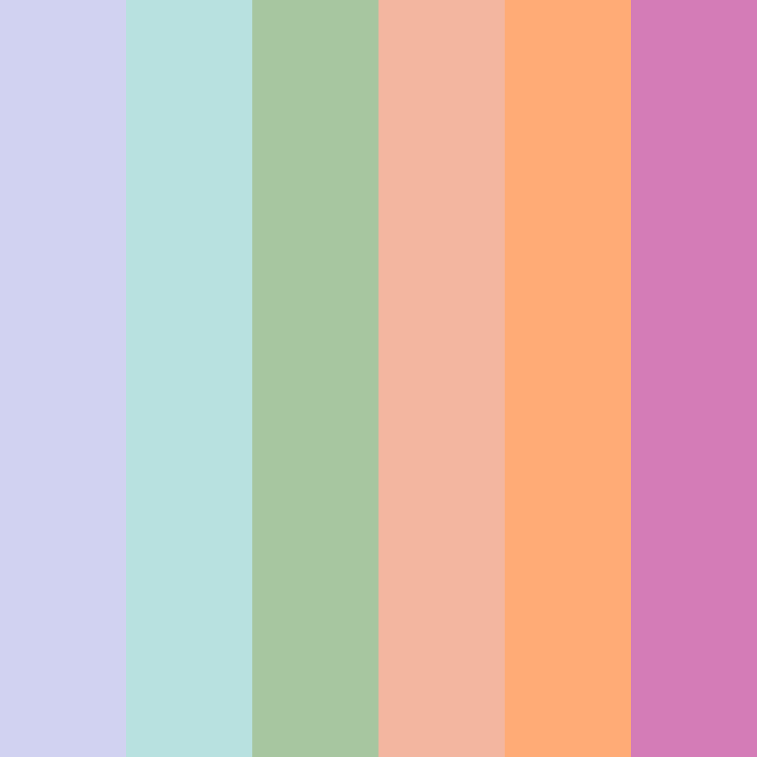 Download serene sunrise color palette PNG image (square)