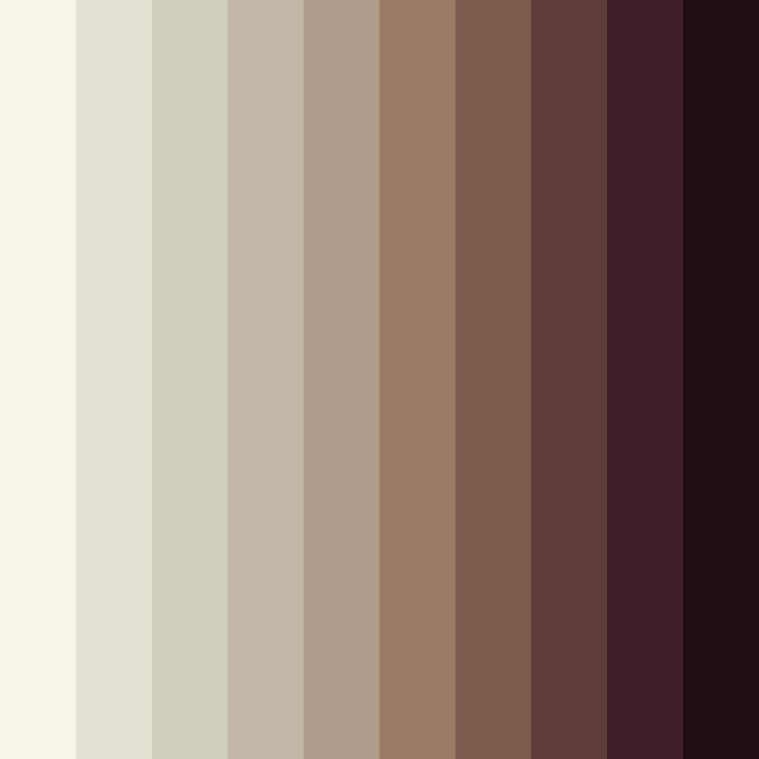 Download creamy shades color palette PNG image (square)