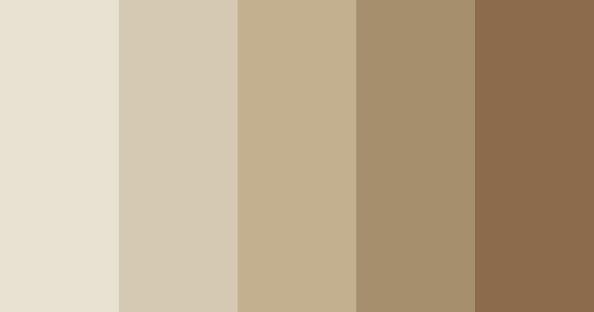Download neutral beige color palette PNG image (landscape)