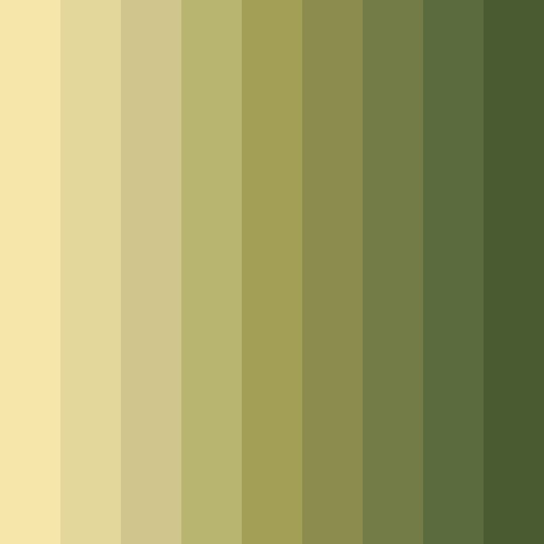 Download muted yellow color palette PNG image (square)