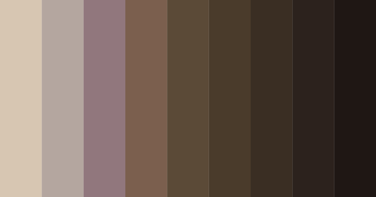 Download muted brown color palette PNG image (landscape)